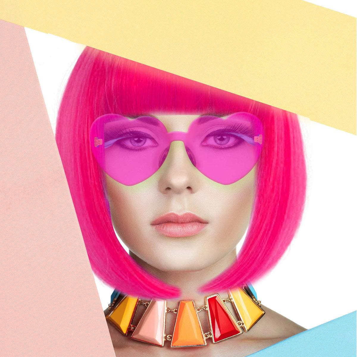 LIULIUBTY close-up of flat bangs highlighting precise cut and face framing