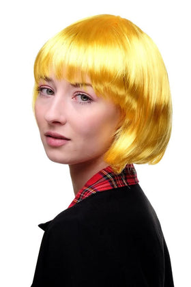 LIULIUBTY wig cap with adjustable strap demonstrating secure comfortable fit for events