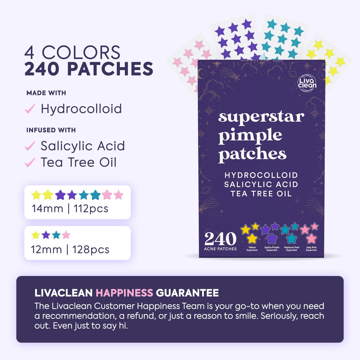 LivaClean hydrocolloid texture close-up highlighting absorbent surface