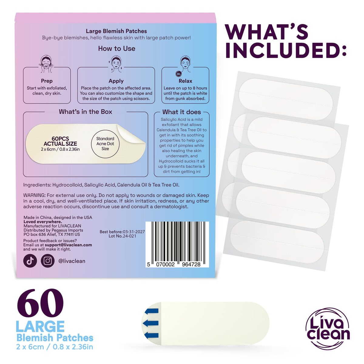 LivaClean hydrocolloid texture close-up showing absorbent layer benefit