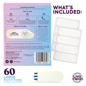 LivaClean hydrocolloid texture close-up showing absorbent layer benefit