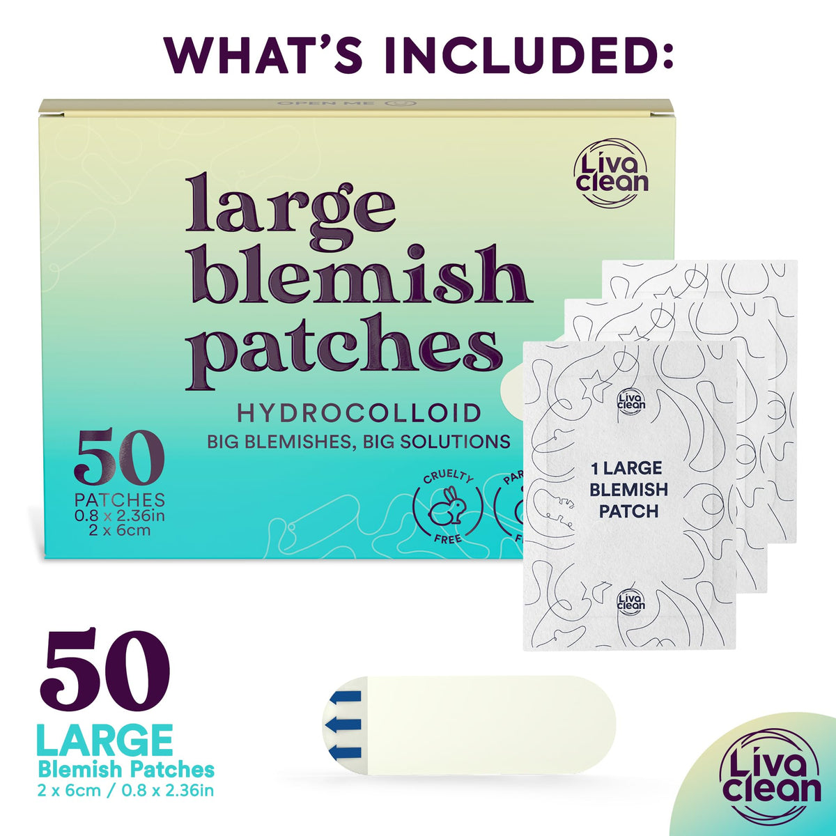 LivaClean patch texture close-up demonstrating strong absorbency and thin profile