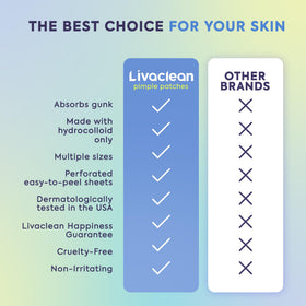 LivaClean patch applied on cheek demonstrating secure overnight wear