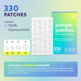 LivaClean patch close-up texture highlighting hydrocolloid absorption benefit