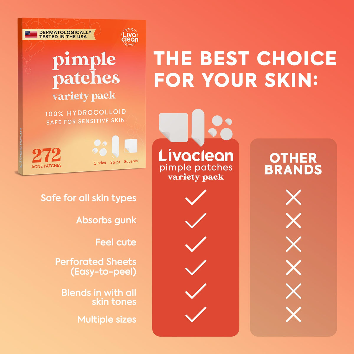 LivaClean thicker overnight patch applied for stronger overnight protection