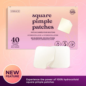 LivaClean trimmed patch on fingertip showing customizable fit and precision