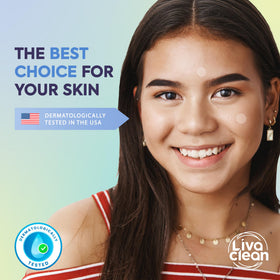 LivaClean patch under foundation appearing invisible for discreet coverage