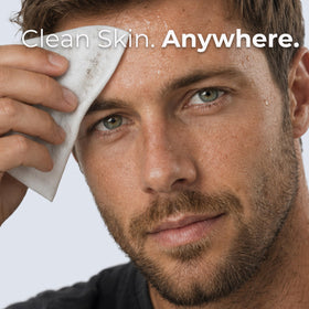 LIVAURA close-up wipe texture highlighting gentle micellar cloth feel