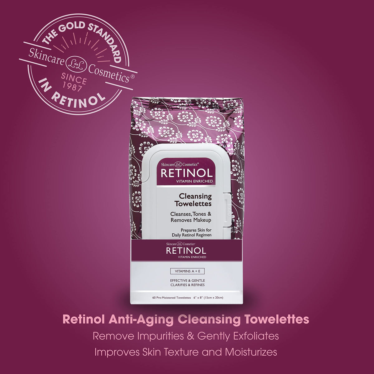 Hand holding LIVAURA wipe demonstrating gentle cleansing on the go benefit