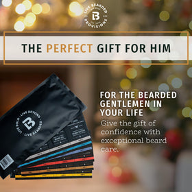 Live Bearded applying beard oil to facial hair to nourish and soften follicles