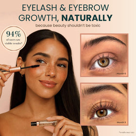 Live Fraiche filled mascara tube applicator for precise lash and brow use