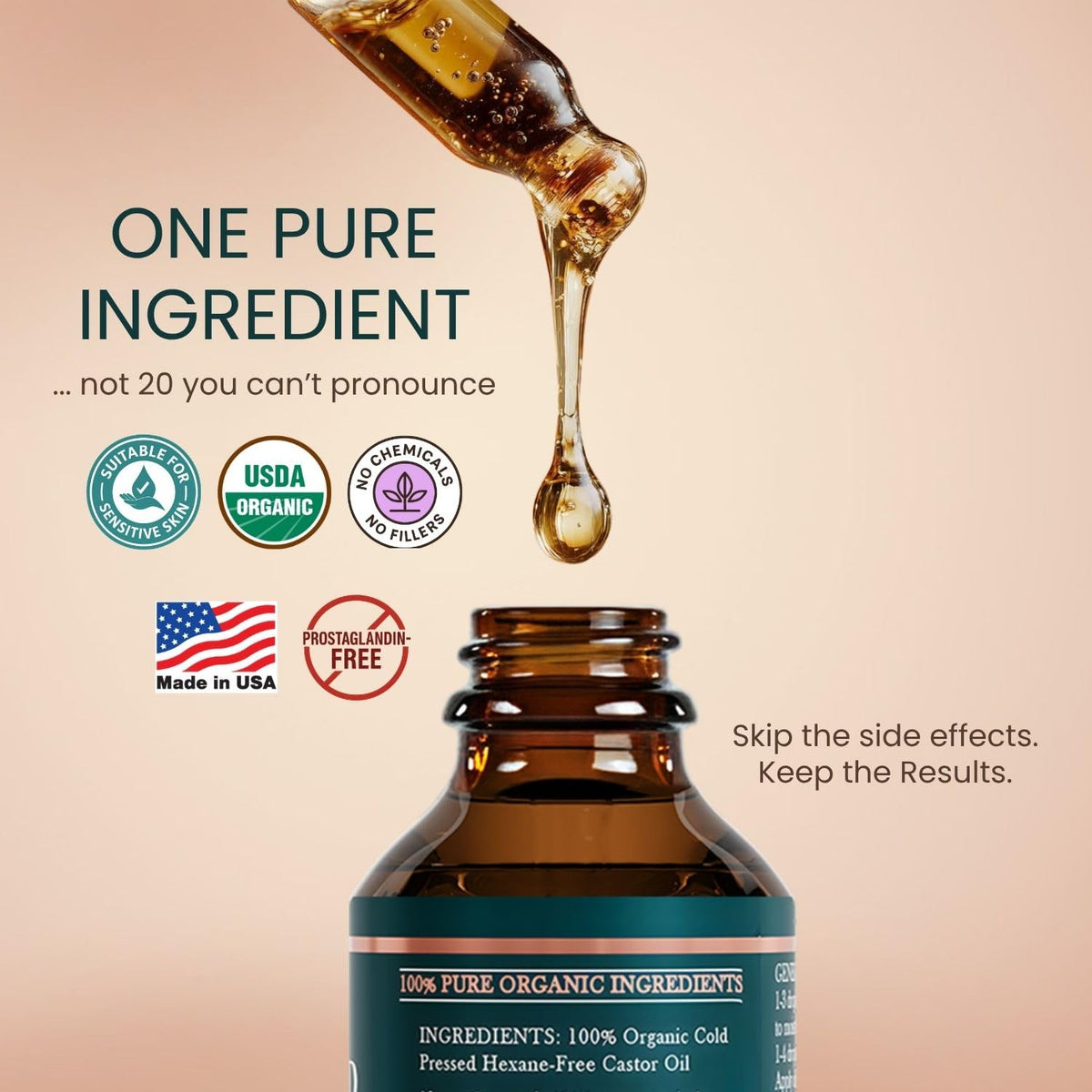 Live Fraiche oil drop texture close-up highlighting rich moisturizing properties