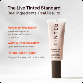Live Tinted being applied with fingers for quick, easy coverage benefit