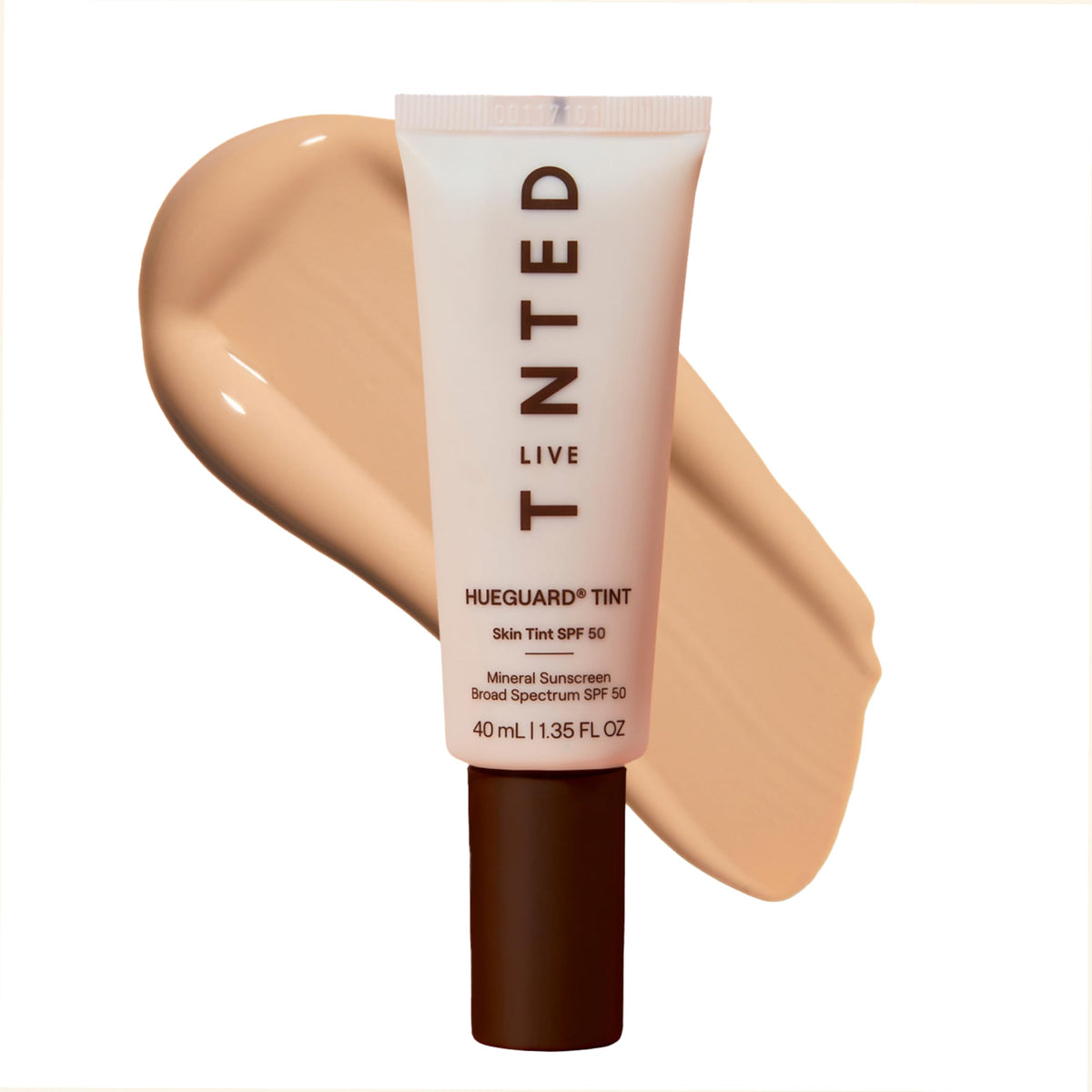Live Tinted Hueguard front packaging showing SPF 50 and shade information