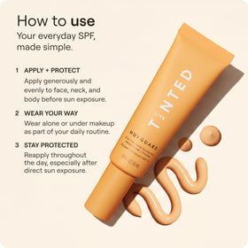 Live Tinted Hueguard mini applied to cheek demonstrating priming and hydration