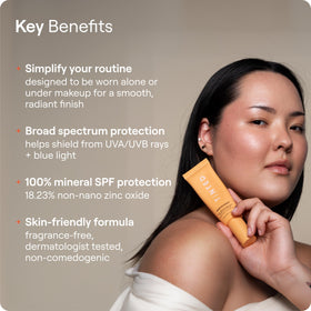 Live Tinted Hueguard mini cream texture close-up highlighting smooth blendability