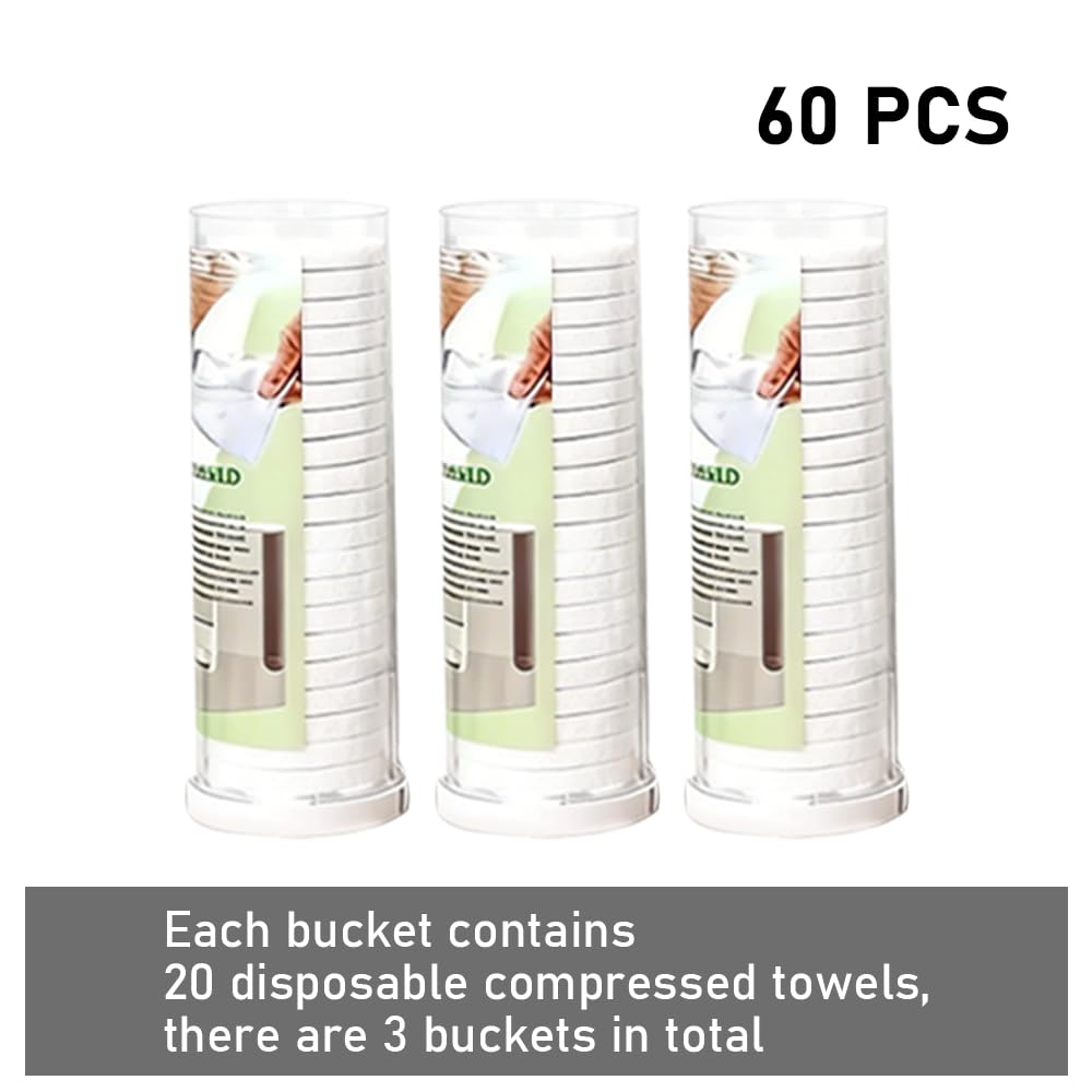 LiveFull compressed towel next to coin showing compact size and portability