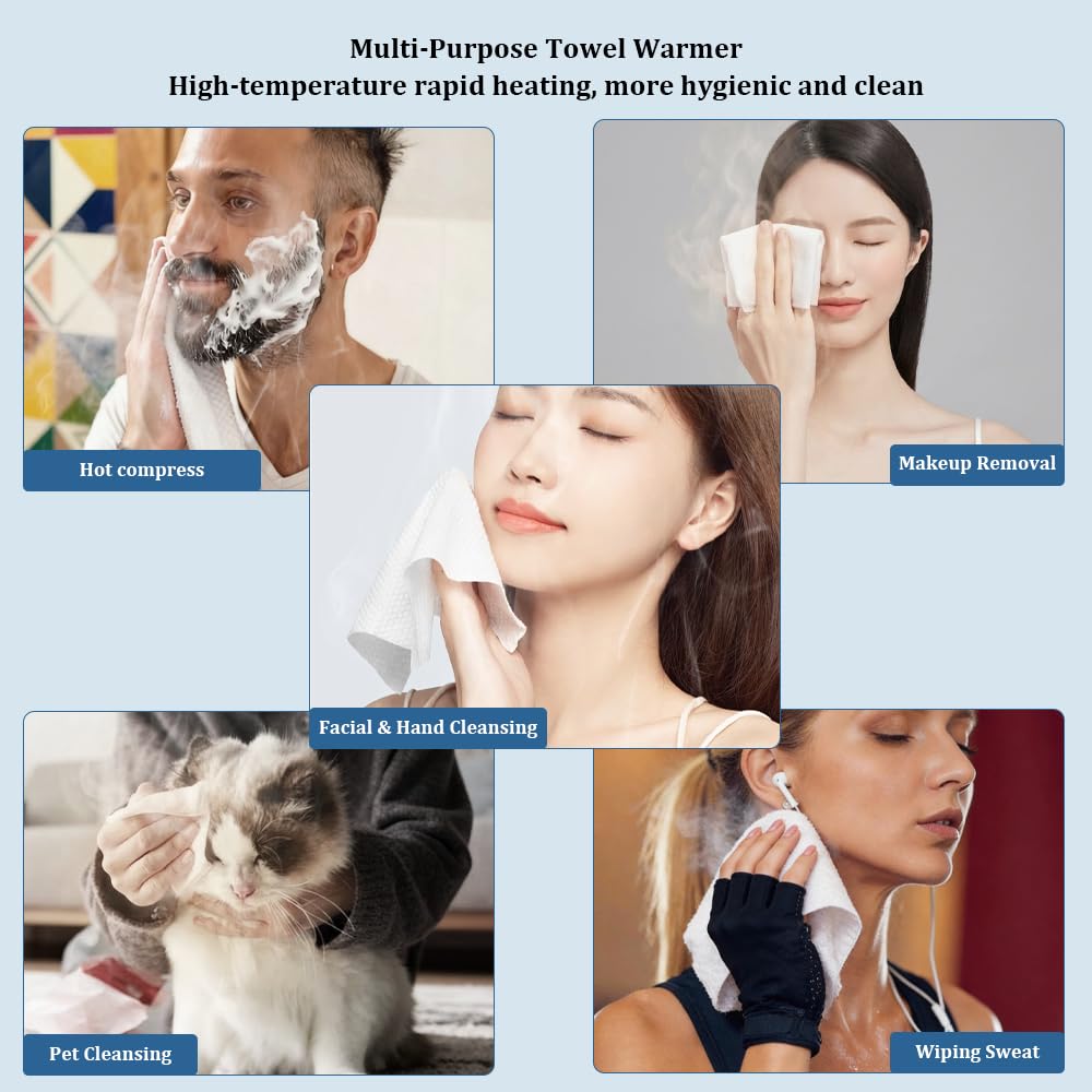 LiveFull warmed towel inside heater ready to use for spa comfort