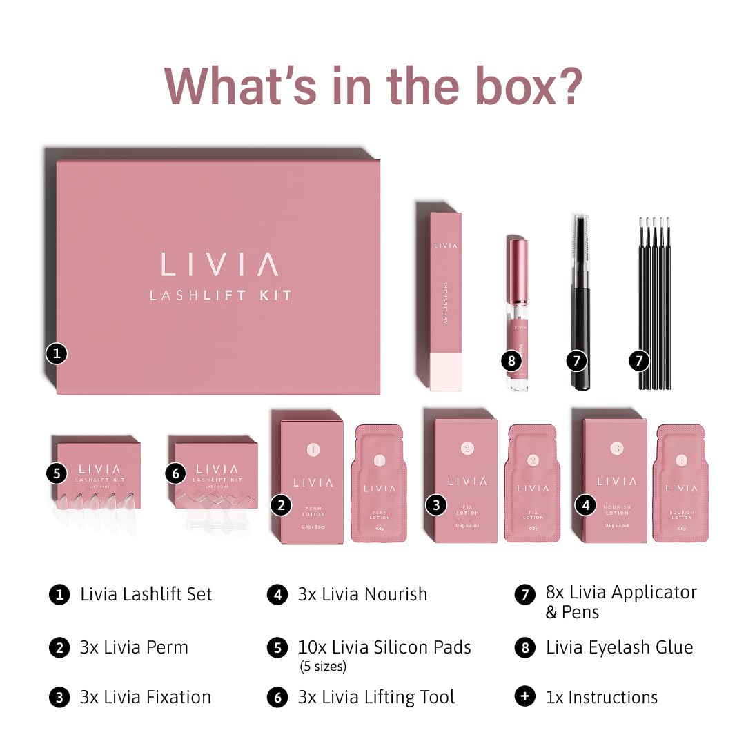 Model using LIVIA kit during application demonstrating easy DIY use