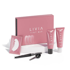 LIVIA front packaging showing kit and branding with clear benefit of salon-style results