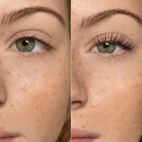 Close-up of lifted lash texture from LIVIA kit highlighting strengthened lashes