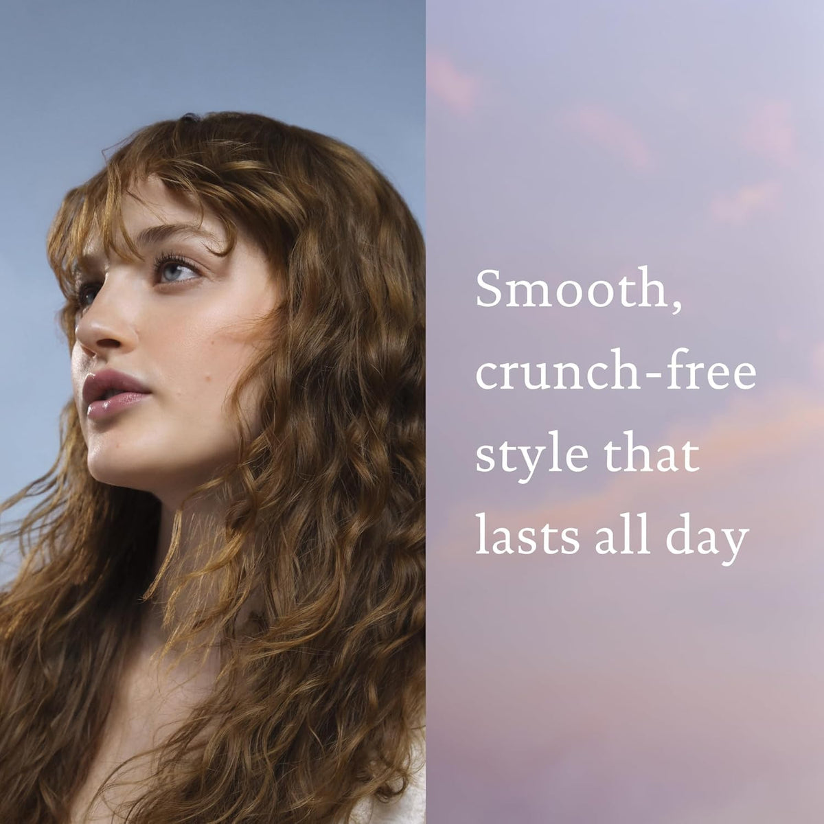Living Proof styler being applied to damp hair for faster drying and styling