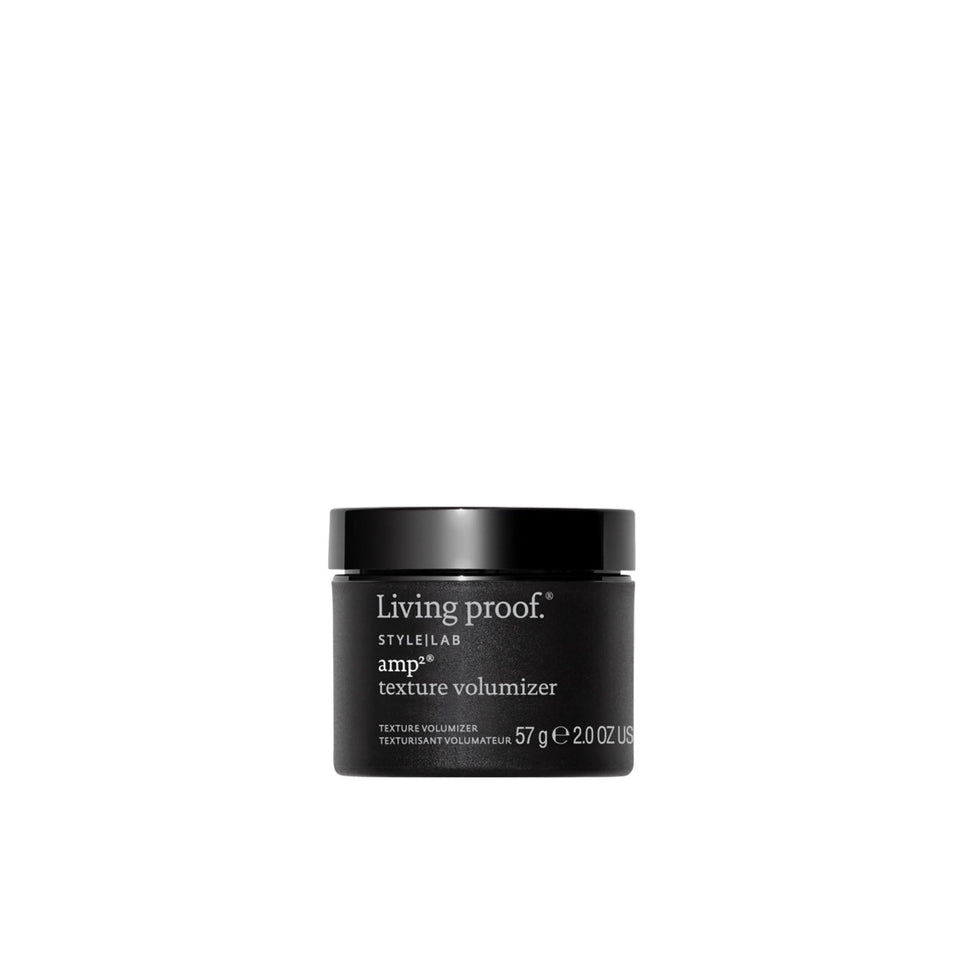 Living Proof Amp Texture Volumizer front packaging showing product and branding, for effortless volume