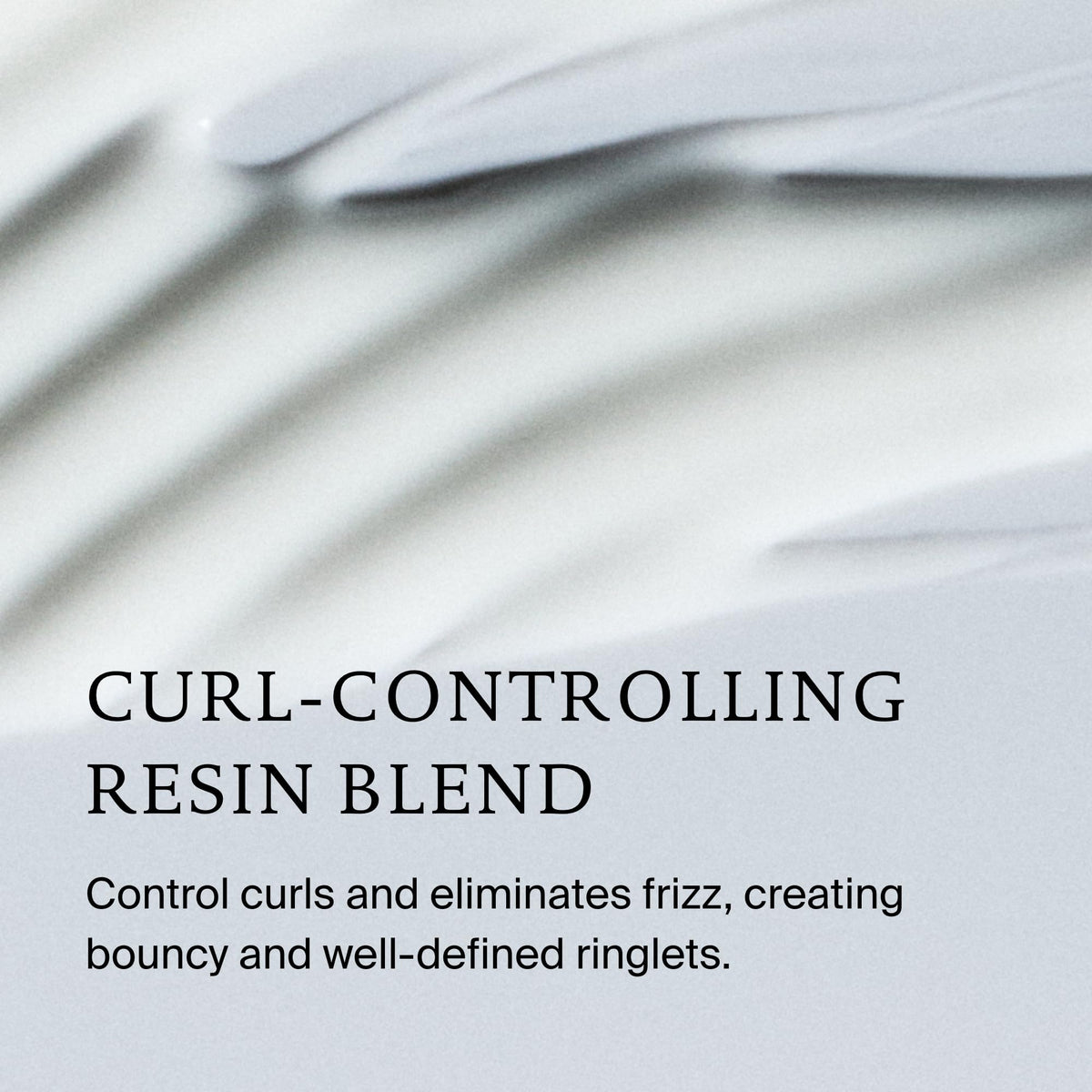 Living Proof finished styled curls showing bounce, shine, and frizz control