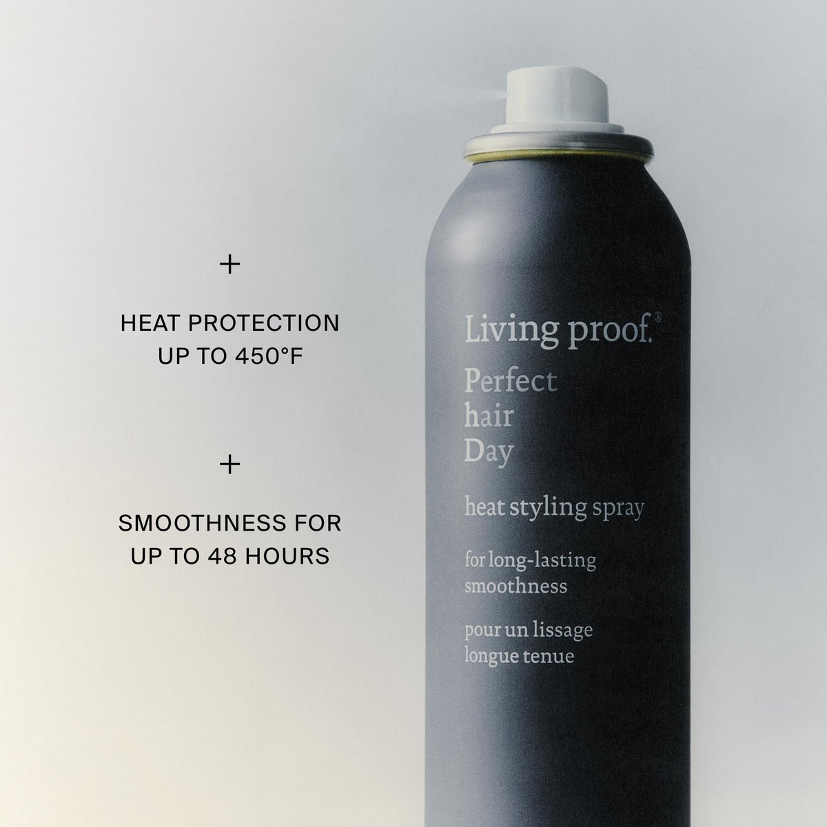 Living Proof ultra-fine mist spraying evenly for even coverage
