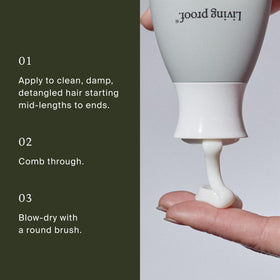 Living Proof used in salon-style setting to show professional results
