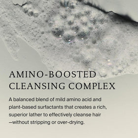 Living Proof ingredient label macro shot highlighting silicone-free benefit