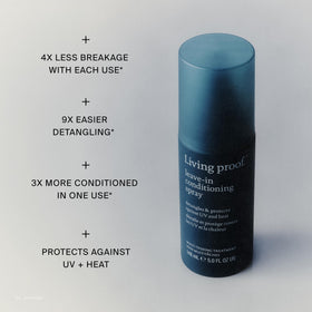 Living Proof being applied to damp hair to speed detangling