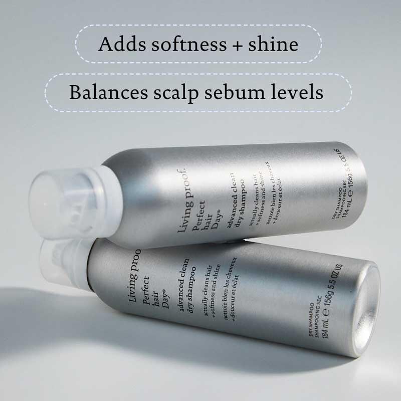Living Proof product lineup on bathroom shelf showing routine simplicity and manageability