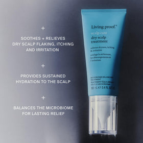 Living Proof serum texture close-up demonstrating lightweight absorption benefit