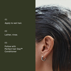 Living Proof glossy dry hair after use showing added shine