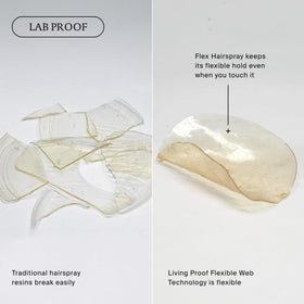 Living Proof heat protection graphic indicating 410°F / 210°C shield