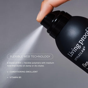 Living Proof used on damp hair to set style before blow-drying