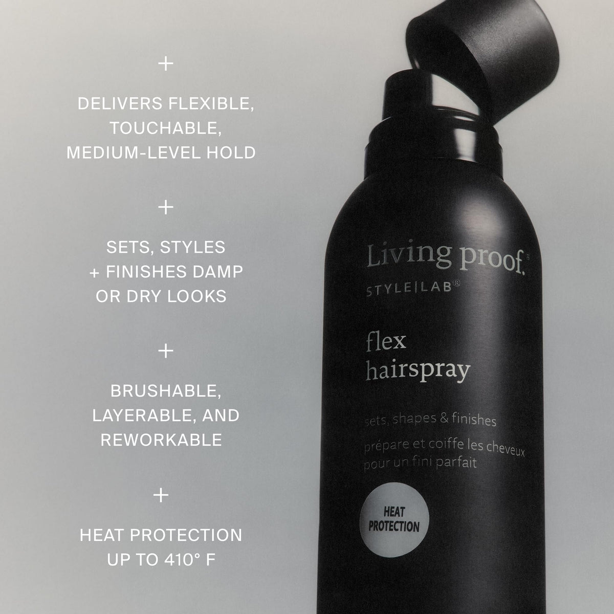 Living Proof fine mist texture demonstrating even coverage benefit