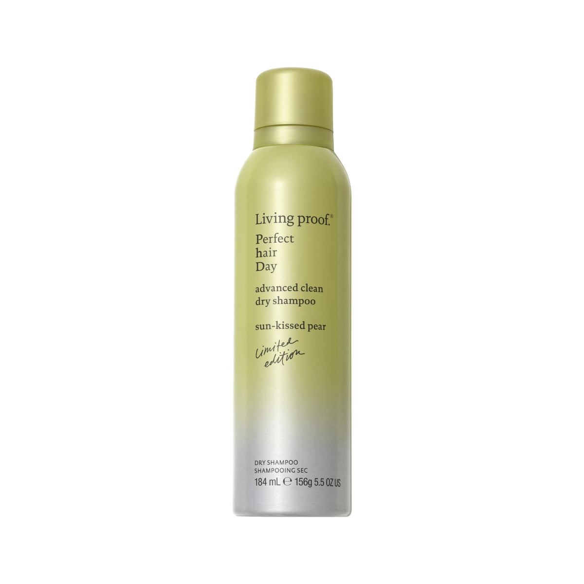 Living Proof bottle front packaging showing summer pear scent and benefit