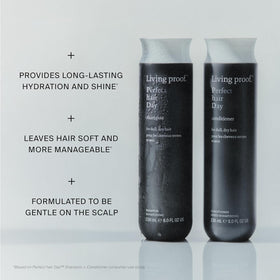 Living Proof rich lather texture demonstrating gentle cleansing