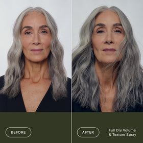 Living Proof textured ends and beachy waves that show undone style and soft hold benefit
