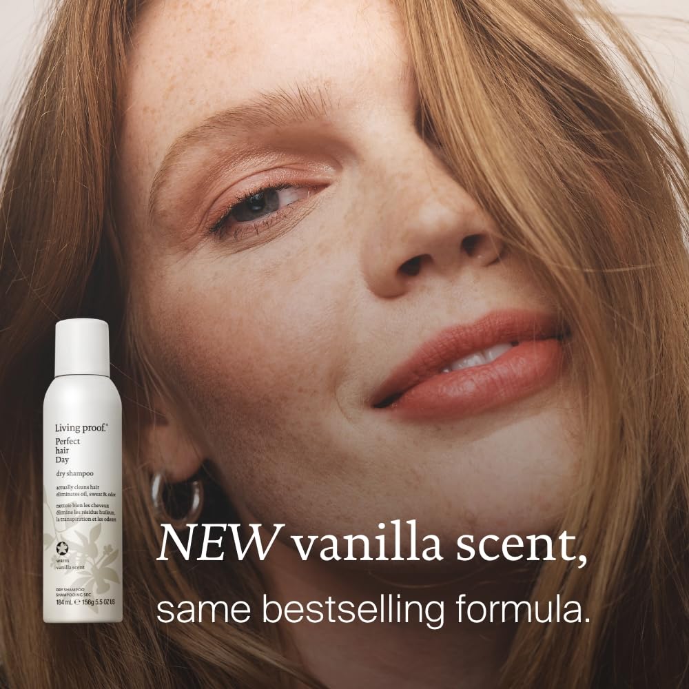 Living Proof close-up of vanilla mist spray highlighting delicate scent and clean feel