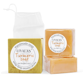 LIYALAN front packaging showing two bars and foaming net, highlights convenience