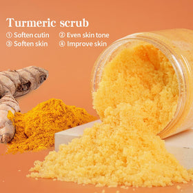 LIYALAN product on hand demonstrating creamy scrub that moisturizes skin