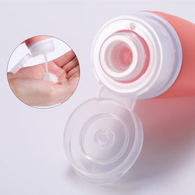 LIYUABU flexible silicone texture being squeezed to show durability and no waste benefit