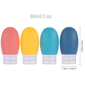 LIYUABU bottles packed inside a travel toiletry bag demonstrating spill-free travel benefit