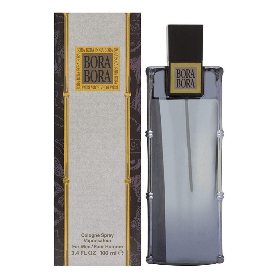 Liz Claiborne Bora Bora bottle front view showing label and modern packaging benefit: easy identification
