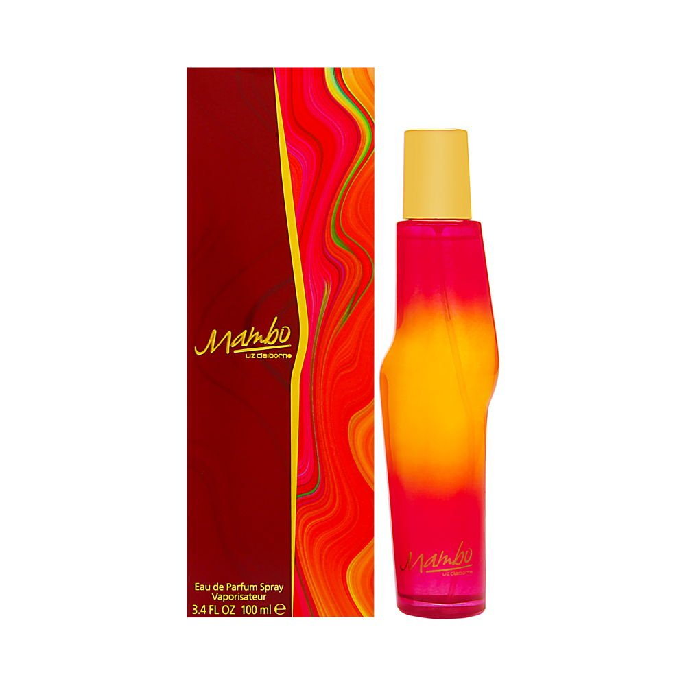 Liz Claiborne Mambo front bottle showing elegant spray and label for everyday fragrance
