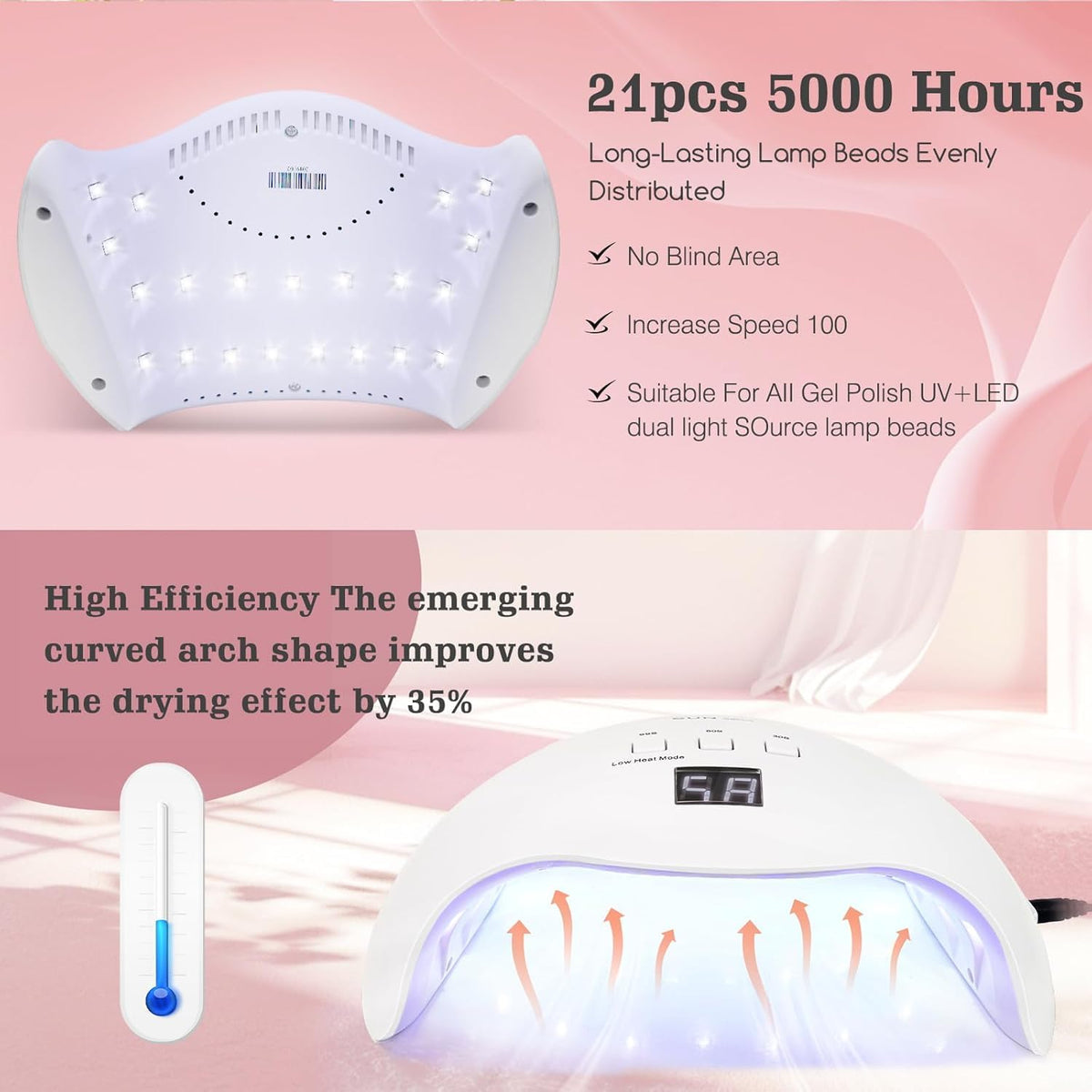 LKE lamp packed in a small bag for travel convenience and portability