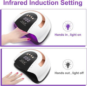 LKE clear digital timer display showing selectable 10s, 30s, 60s and 99s heating options
